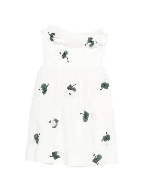 floral ruffle mini dress by SHUSHU/TONG