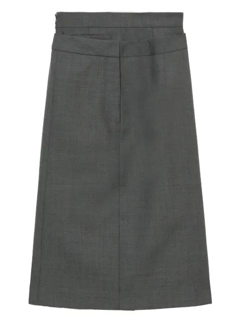 layered-details midi skirt by SHUSHU/TONG