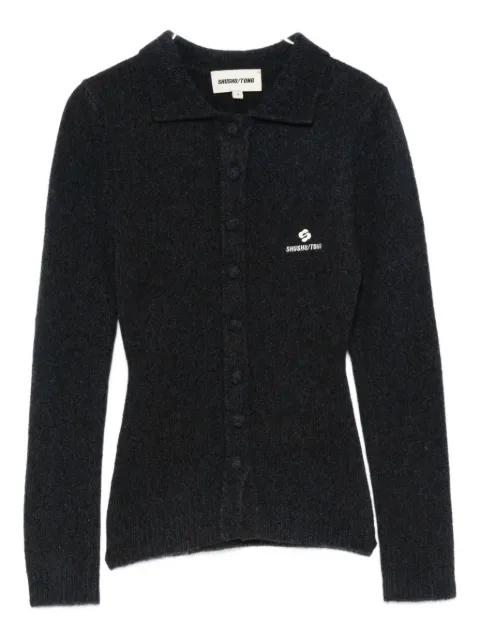 logo-detail cardigan by SHUSHU/TONG
