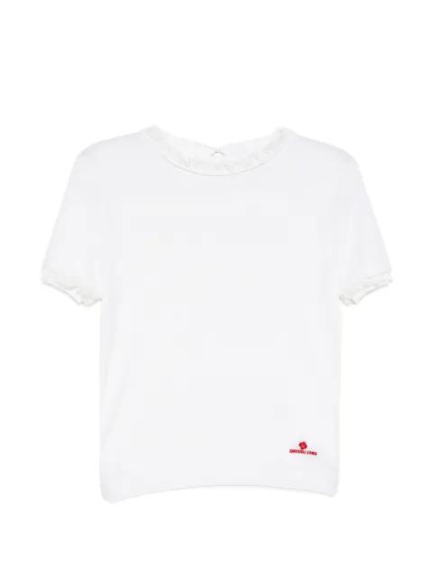 mock-neck knitted top by SHUSHU/TONG