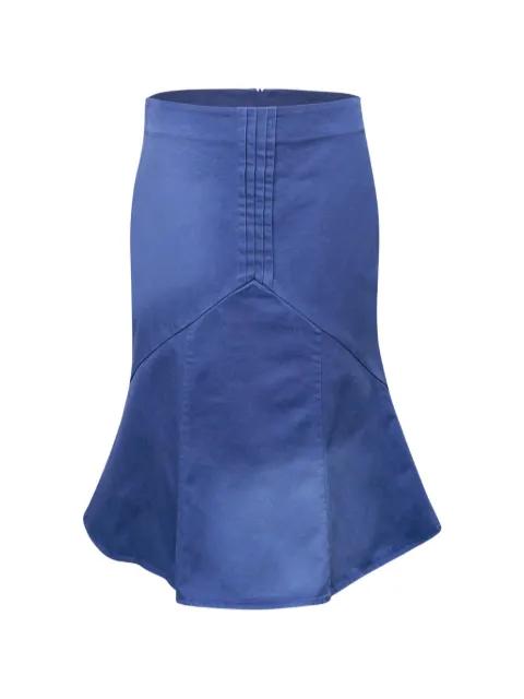pintuck-detail flared skirt by SHUSHU/TONG
