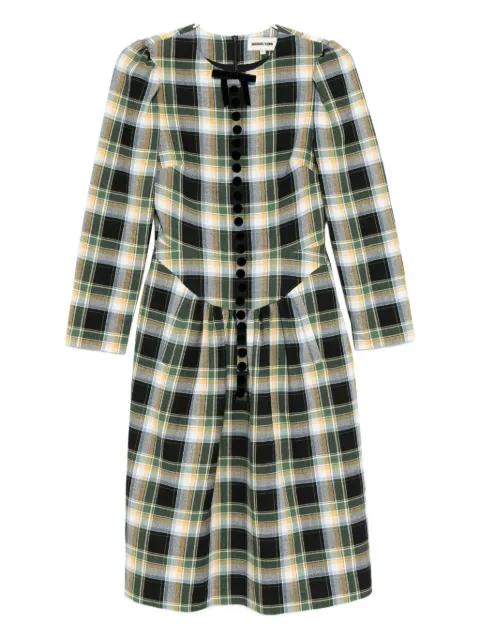 plaid dress by SHUSHU/TONG
