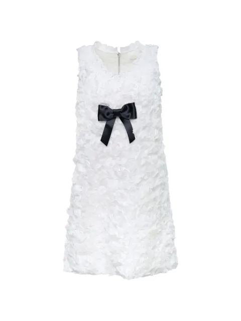 ruffle-detail bow-embellished dress by SHUSHU/TONG