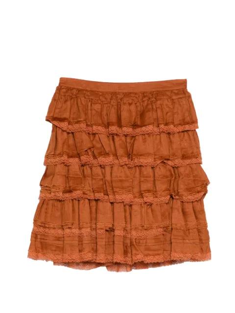 ruffled mini skirt by SHUSHU/TONG
