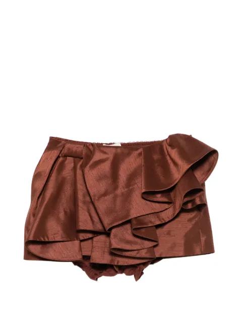ruffled mini skirt by SHUSHU/TONG