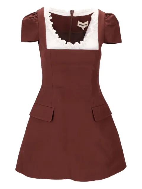 scalloped short sleeve dress by SHUSHU/TONG