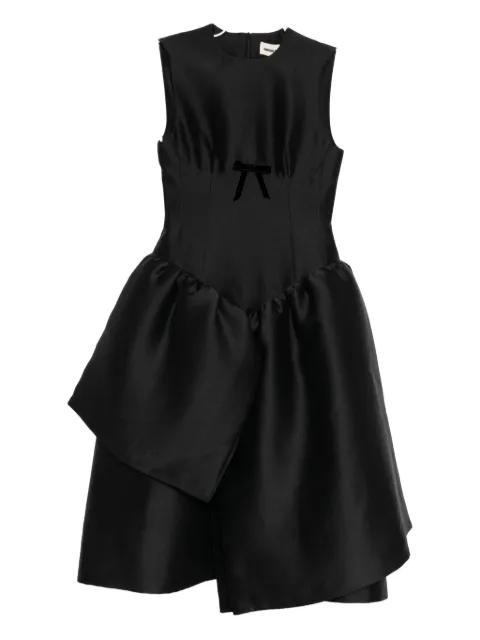 smocked-panel dress by SHUSHU/TONG