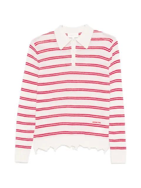 striped polo top by SHUSHU/TONG