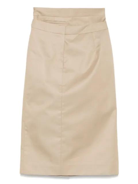 twill midi dress by SHUSHU/TONG