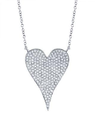 14K Gold Kate Diamond Pav&eacute; Pendant Necklace by SHY CREATION