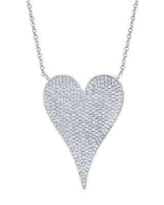 14K Gold Kate Diamond Pav&eacute; Pendant Necklace by SHY CREATION