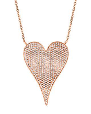 14K Gold Kate Diamond Pav&eacute; Pendant Necklace by SHY CREATION