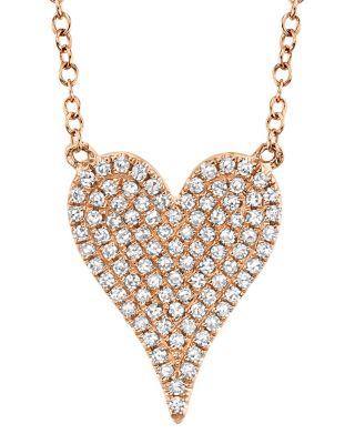 14K Yellow Gold Kate Diamond Pav&eacute; Pendant Necklace by SHY CREATION