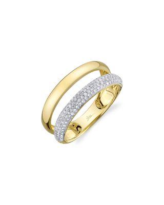 14K Yellow Gold Kate Diamond Pav&eacute; Ring by SHY CREATION