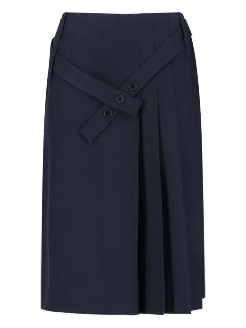 pleated midi skirt by SIBEL SARAL
