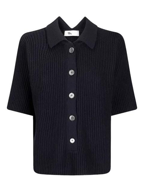 ribbed polo sweater by SIBEL SARAL