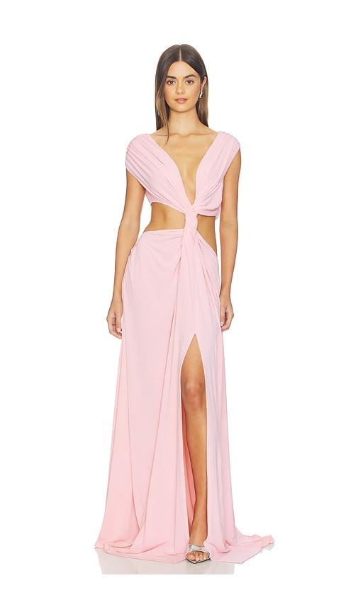 Sid Neigum Braid Dress in Pink by SID NEIGUM