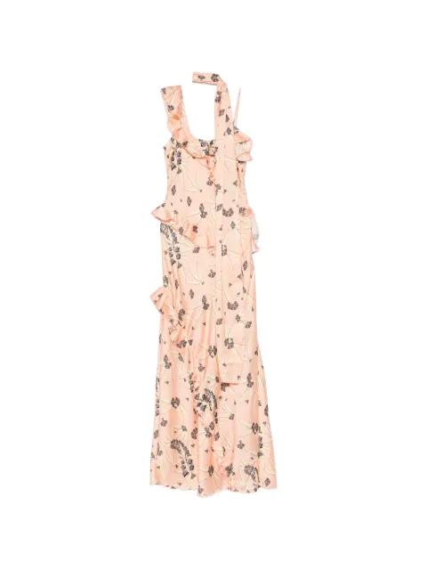Monica ruffled floral maxi dress by SIEDRES