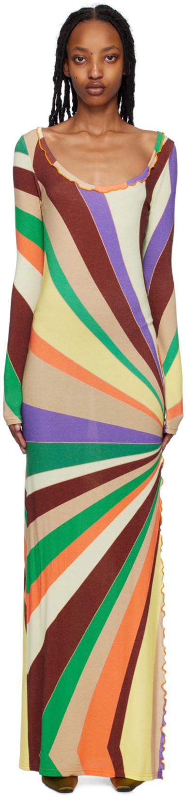 Multicolor Brook Maxi Dress by SIEDRES