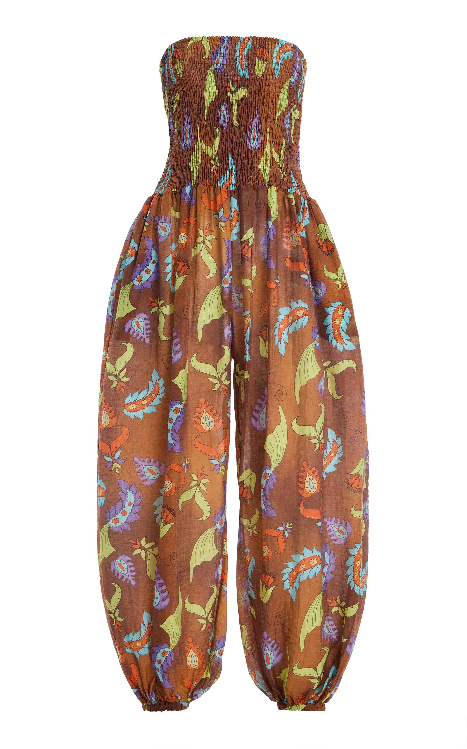 SIEDRÉS Exclusive La Isla Smocked Jumpsuit - Moda Operandi by SIEDRES