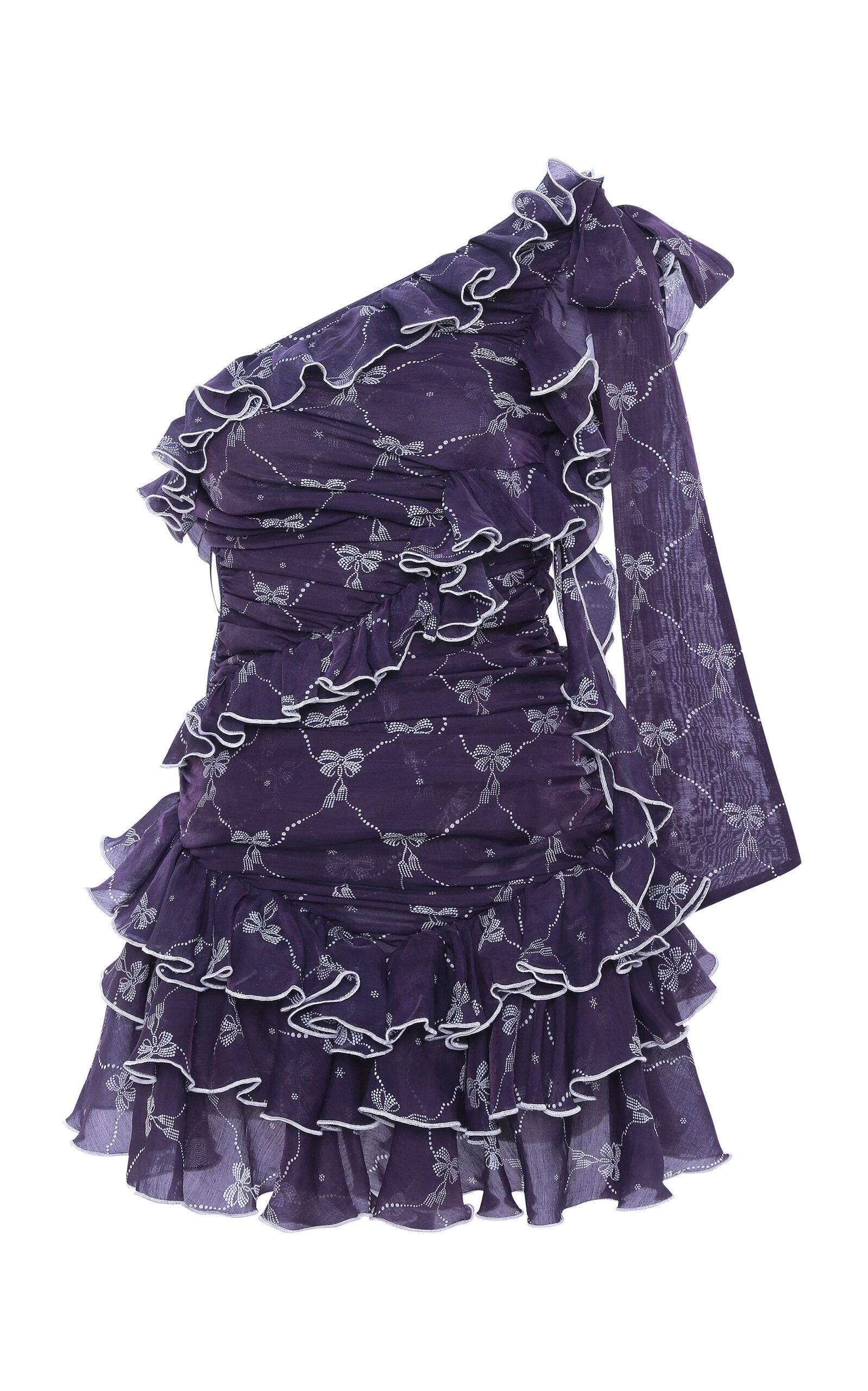 SIEDRÉS Frilla Ruffled Voile Mini Dress - Moda Operandi by SIEDRES