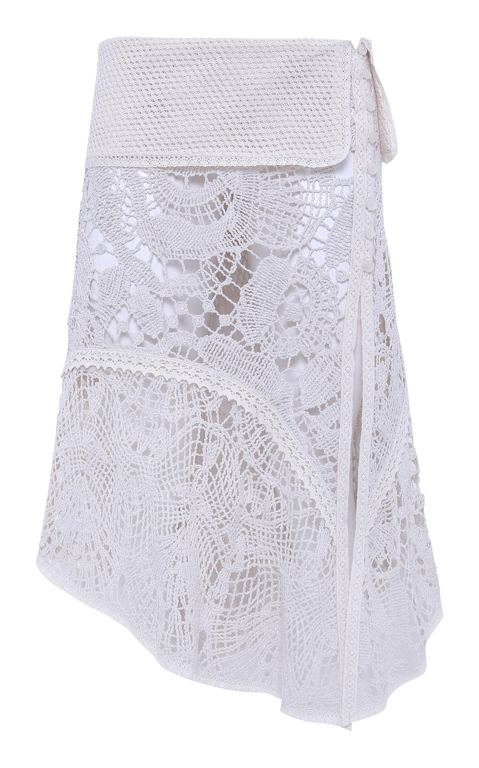 SIEDRÉS Rita Crocheted Lace Midi Skirt - Moda Operandi by SIEDRES