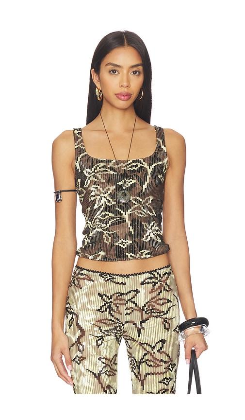 SIEDRES Cali Top in Brown by SIEDRES