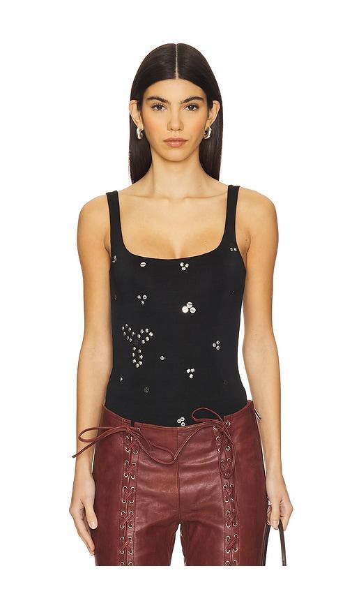 SIEDRES Dasne Bodysuit in Black by SIEDRES