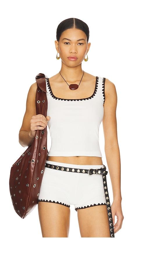 SIEDRES Imena Top in White by SIEDRES