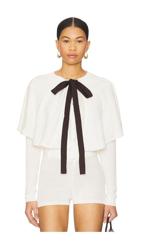 SIEDRES Xenia Cardigan in White by SIEDRES