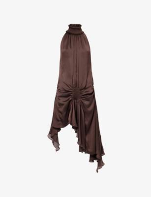 Toni Halterneck Low Back Woven Mini Dress by SIEDRES