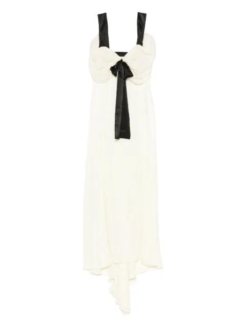 Élodie bow-detail asymmetrical dress by SIEDRES