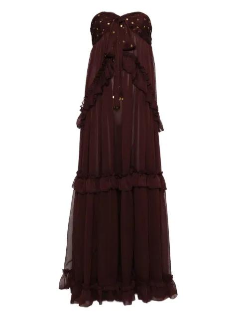 sequin-embellished maxi dress by SIEDRES