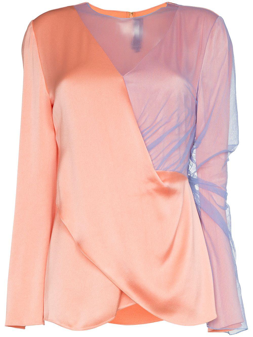 bari asymmetric tulle top by SIES MARJAN