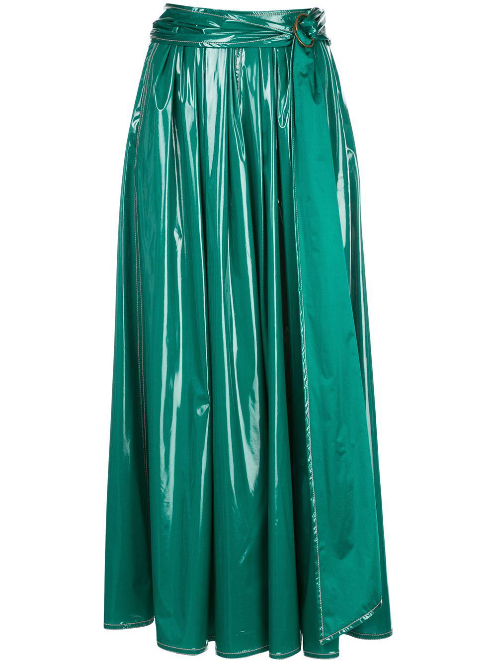 belted long A-line skirt by SIES MARJAN