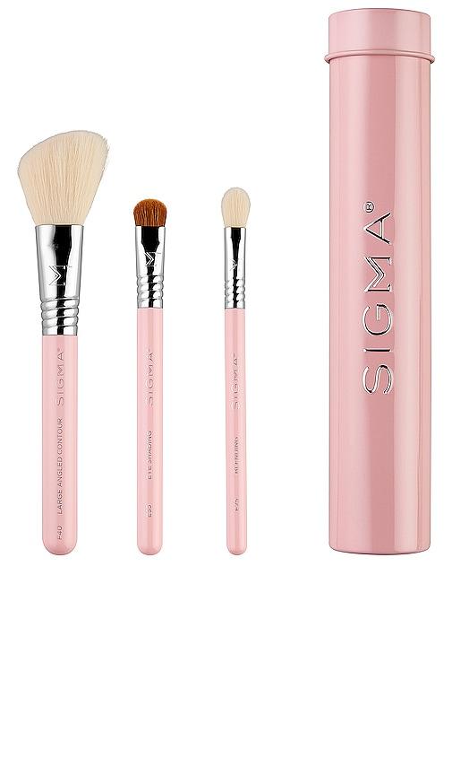 Sigma Beauty Essential Trio Brush Set in Pink by SIGMA BEAUTY