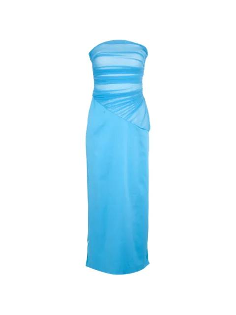 Aryn strapless ruched dress by SIGNIFICANT OTHER