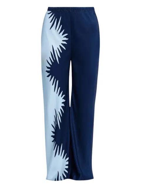 Flossie split-pattern trousers by SIGNIFICANT OTHER
