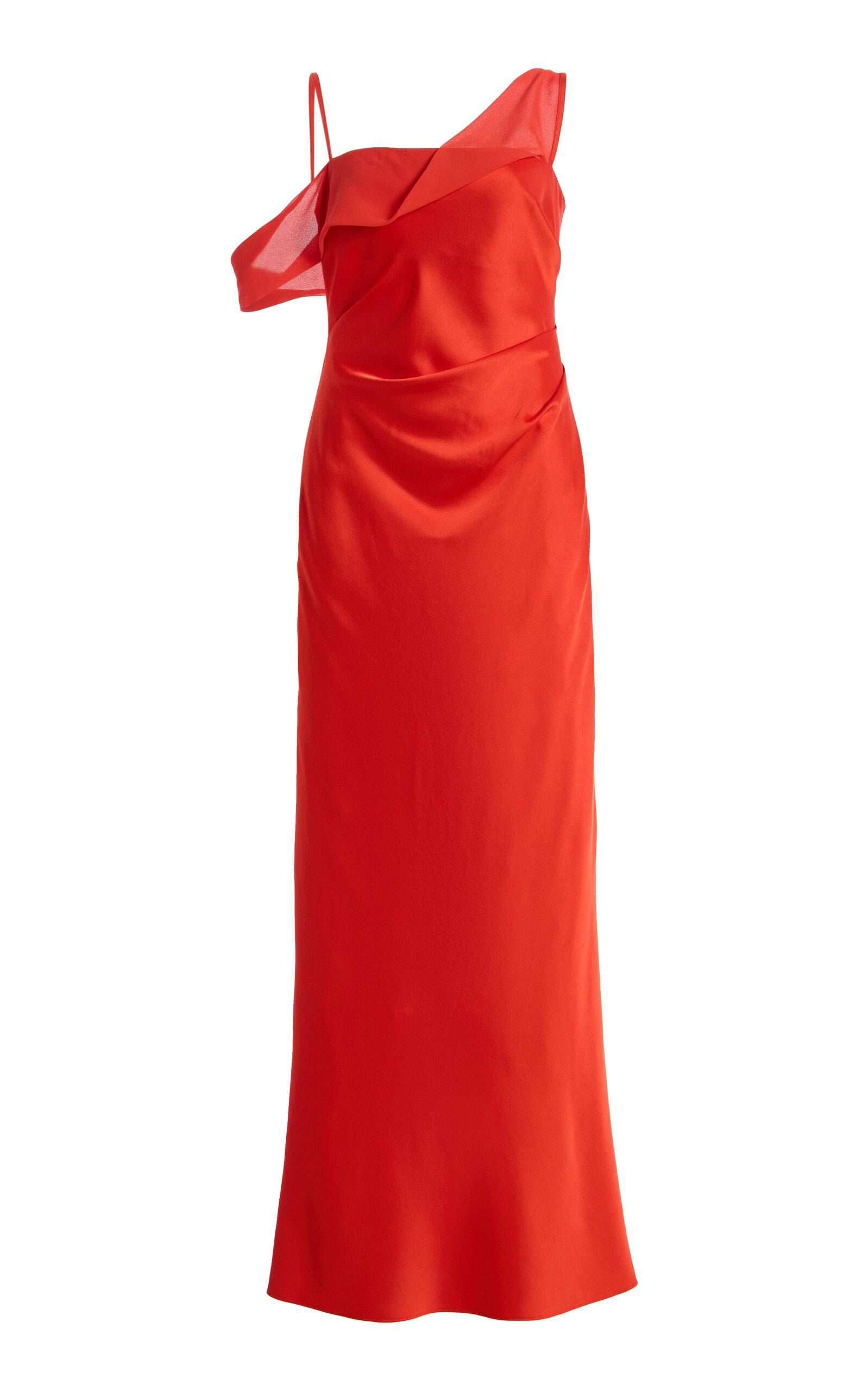 Significant Other Exclusive Devlyn Asymmetric Satin Maxi Dress - Moda Operandi by SIGNIFICANT OTHER
