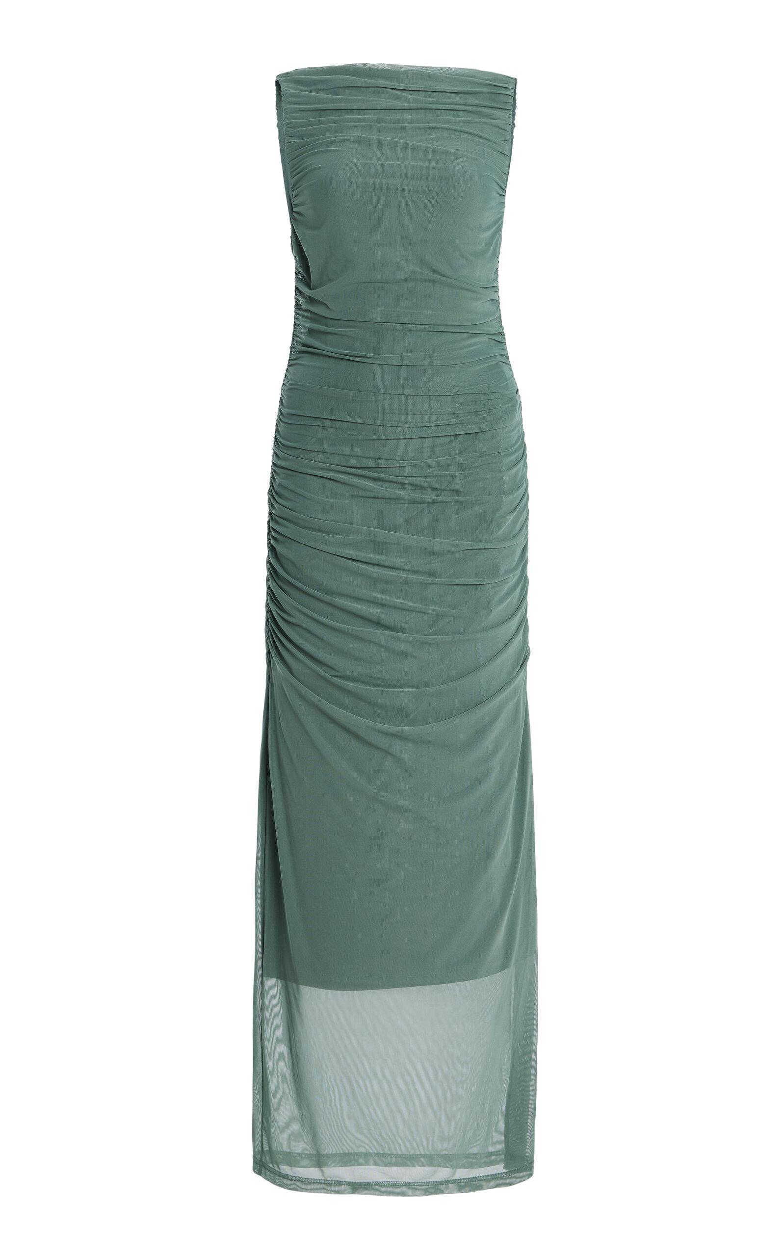 Significant Other Exclusive Whitney Ruched Mesh Midi Dress - Moda Operandi by SIGNIFICANT OTHER