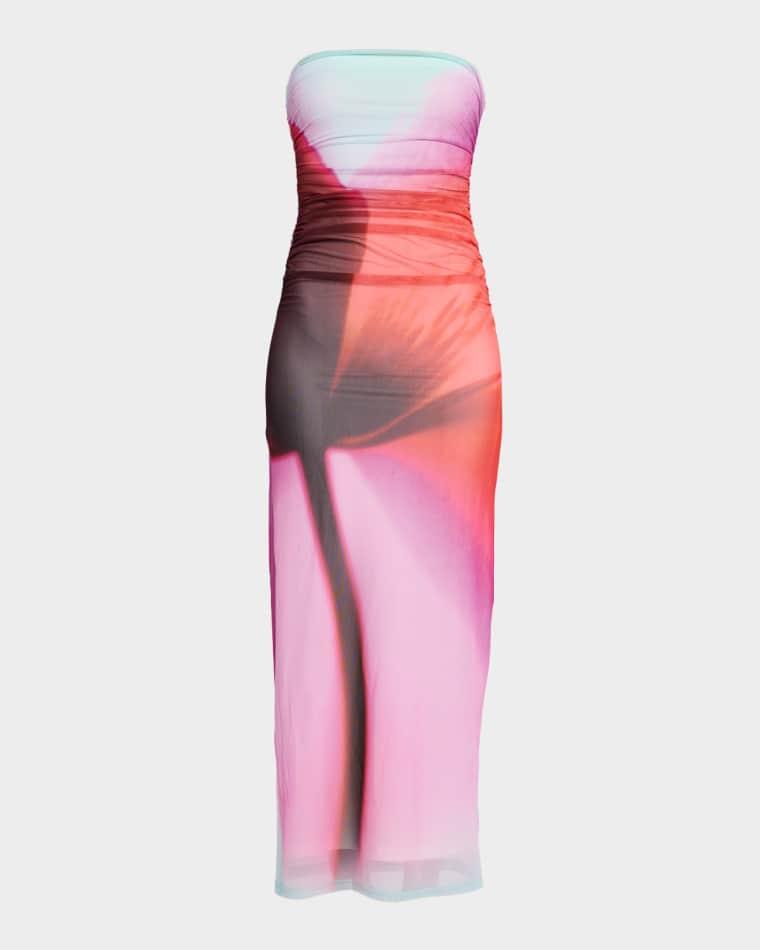 Sura Strapless Floral Mesh Dress by SIGNIFICANT OTHER