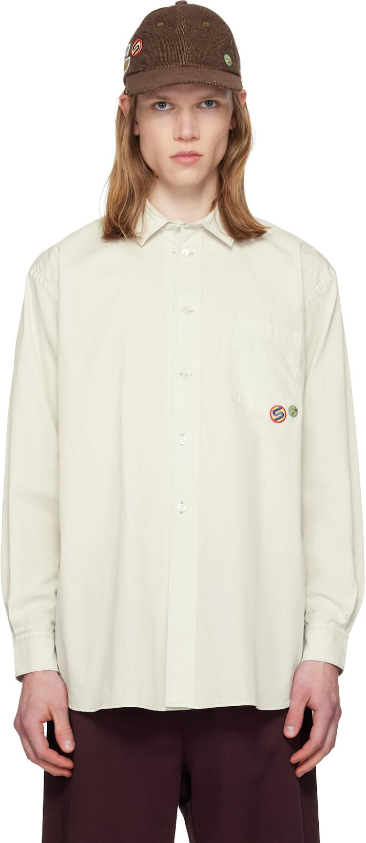 Off-White Overdyed Poplin Shirt by SILAS