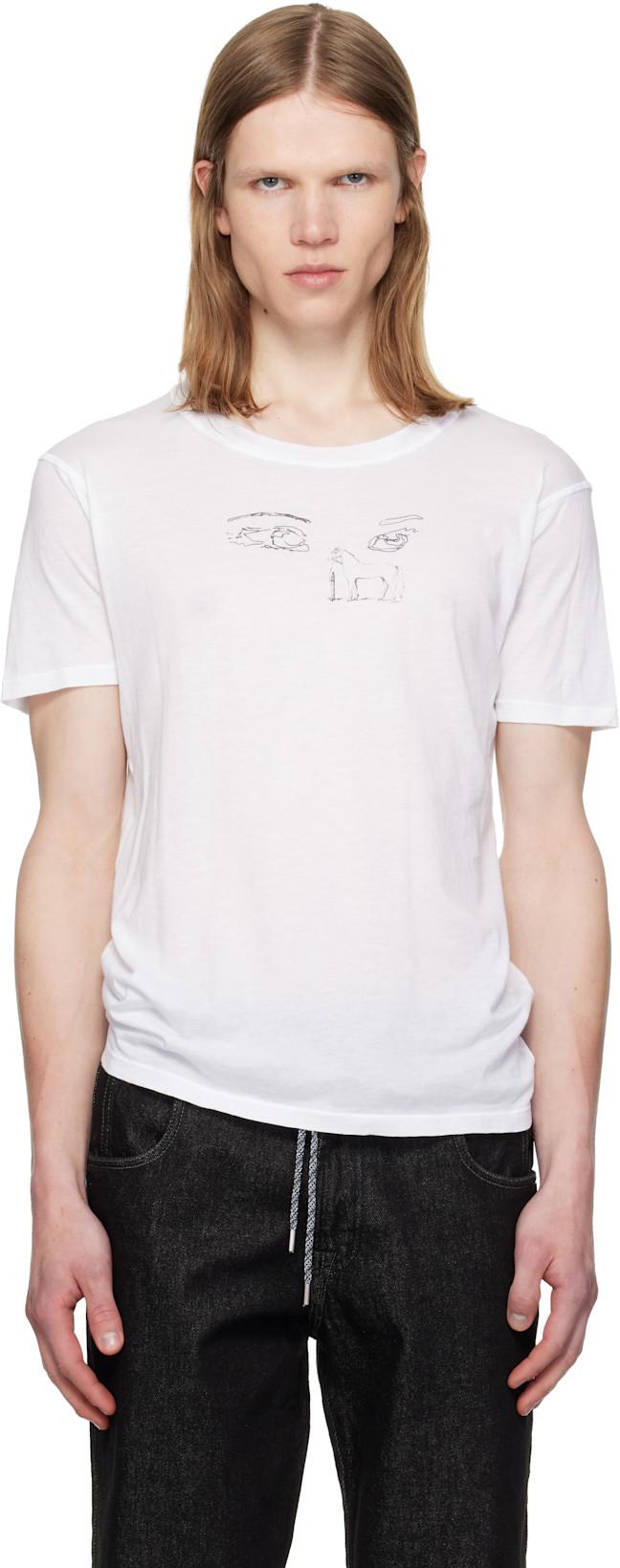 White Apple Of My Eye T-shirt by SILAS