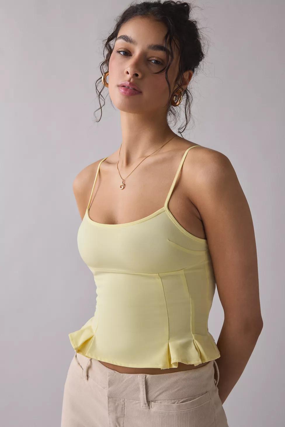 Silence + Noise Good Luck Peplum Cami by SILENCE + NOISE