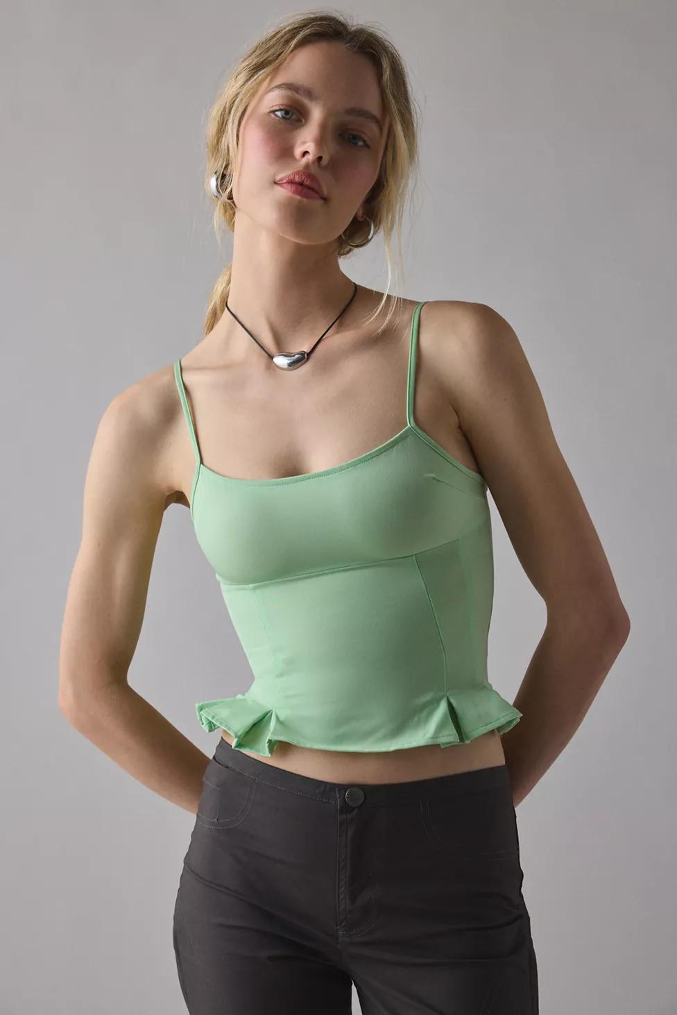 Silence + Noise Good Luck Peplum Cami by SILENCE + NOISE