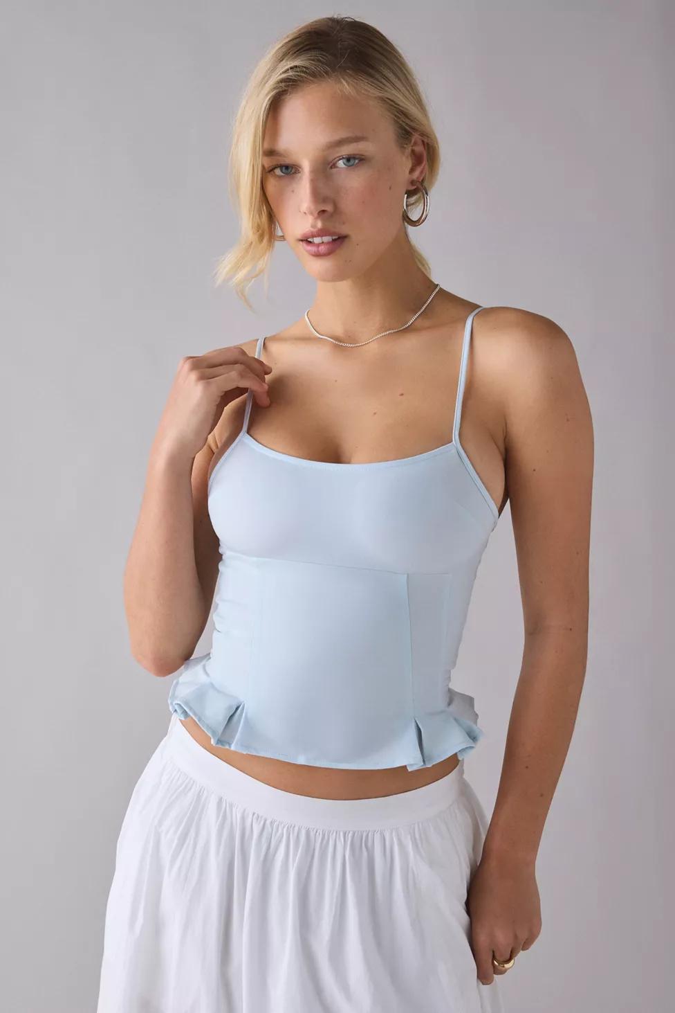 Silence + Noise Good Luck Peplum Cami by SILENCE + NOISE Silence + Noise Good Luck Peplum Cami by SILENCE + NOISE