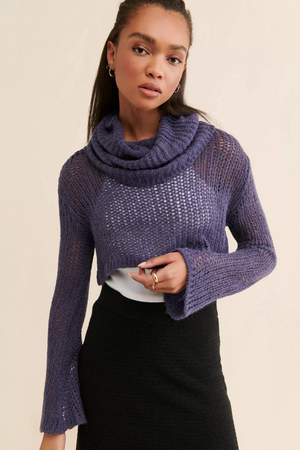 Silence + Noise Shauna Funnel Neck Sweater by SILENCE + NOISE