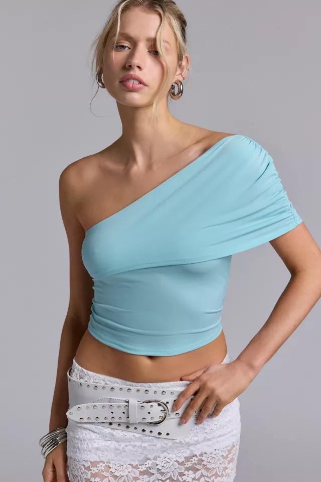 Silence + Noise Zoie Foldover One Shoulder Top by SILENCE + NOISE