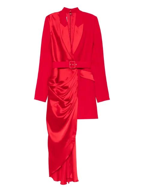 Alexa draped-overlay mini dress by SILK LOVE&LACE