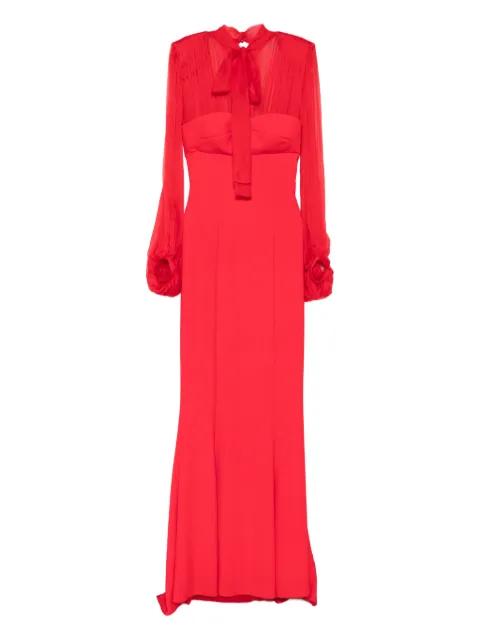 Margot long-sleeve maxi dress by SILK LOVE&LACE